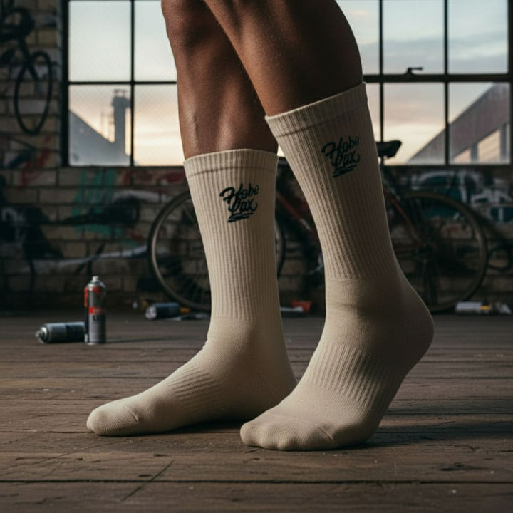 Hobo Crew Socks – Tan Tide