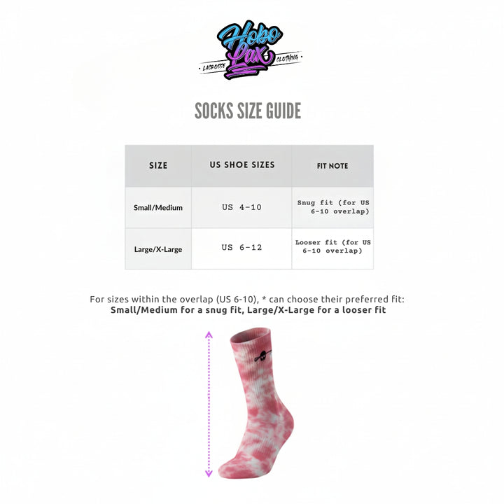 Hobo Crew Socks – Pink Powder