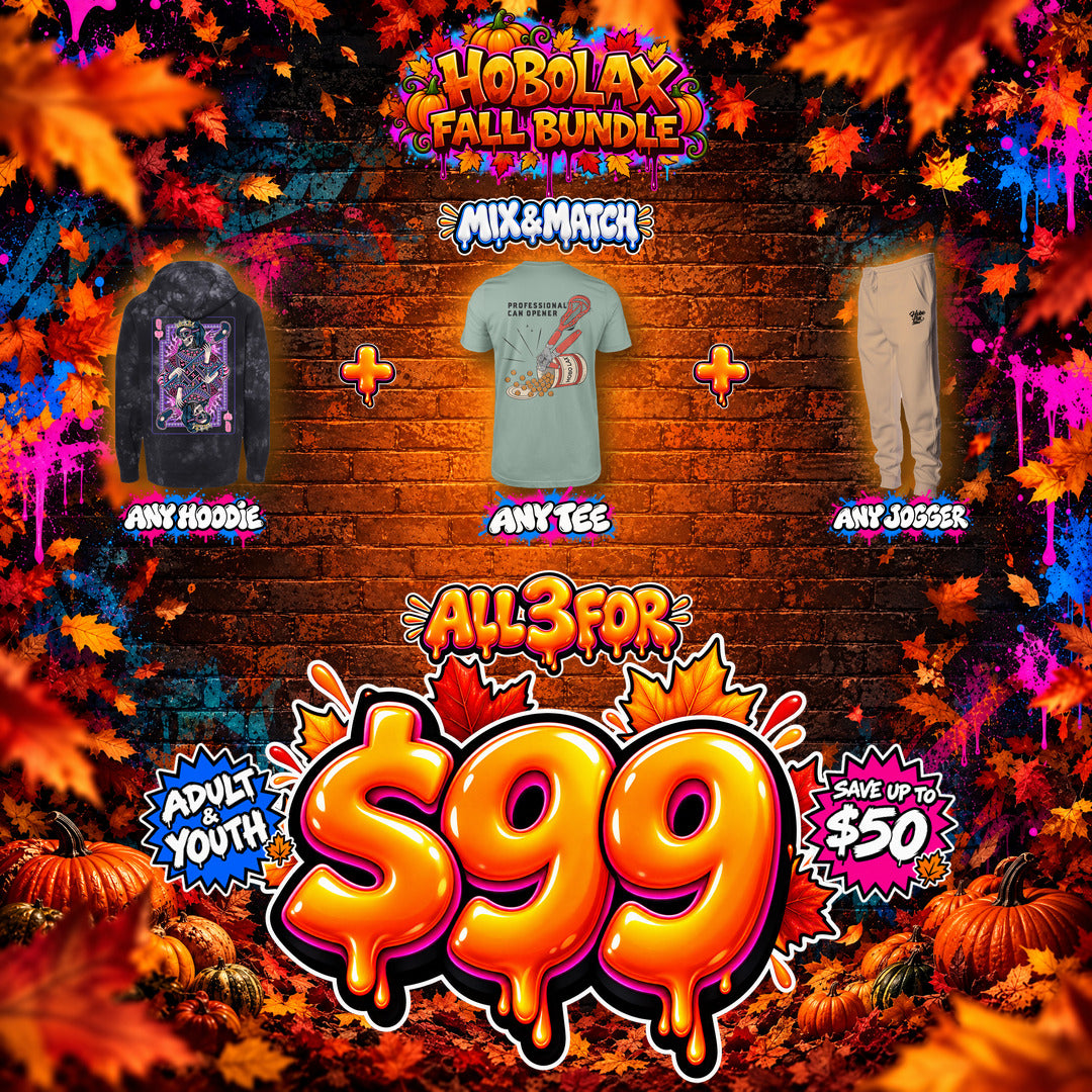 Hobolax Fall Ball Bundle: any hoodie, tee and joggers for $99